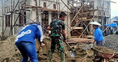 Masyarakat Mendukung, Bantu Satgas TMMD ke- 109 Kodim Malinau Bangun Gereja