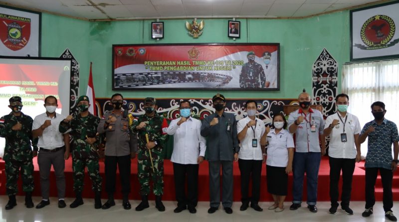 TMMD Ke-109 Wilayah Perbatasan Kodim 0910/Malinau Tahun 2020 Resmi Tutup.