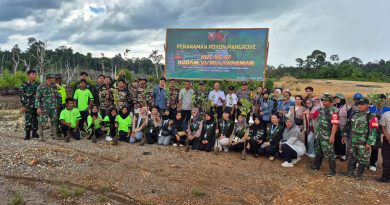 Kodim 0903/Bulungan Gelar Penanaman Mangrove di Tanjung Palas Utara dalam Rangka HUT ke-67 Kodam VI/Mulawarman