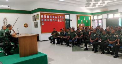 Berikan Motivasi dan Semangat, Dandim 0903/Bul Ambil Jam Komandan Seluruh Prajuritnya Berikan Motivasi dan Semangat, Dandim 0903/Bul Ambil Jam Komandan Seluruh Prajuritnya