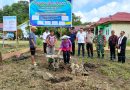 Babinsa Koramil Tpb Hadiri Kegiatan Peletakan Batu Pertama Pembangunan Ruang SMAN 1 Tanjung Palas Barat